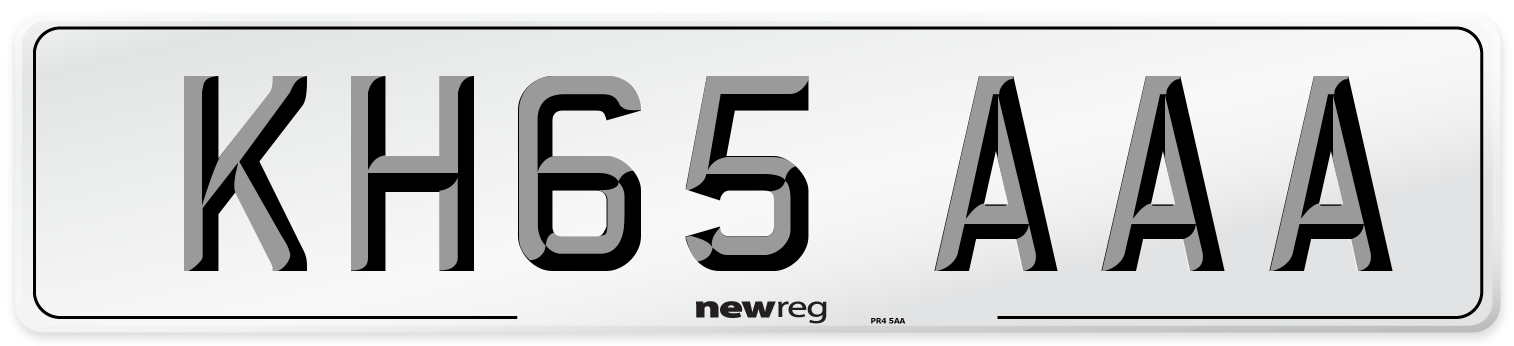 KH65 AAA Number Plate from New Reg